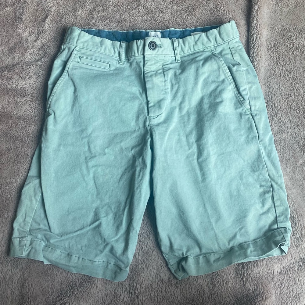 GAP Light Teal/Mint Dress Shorts 28W